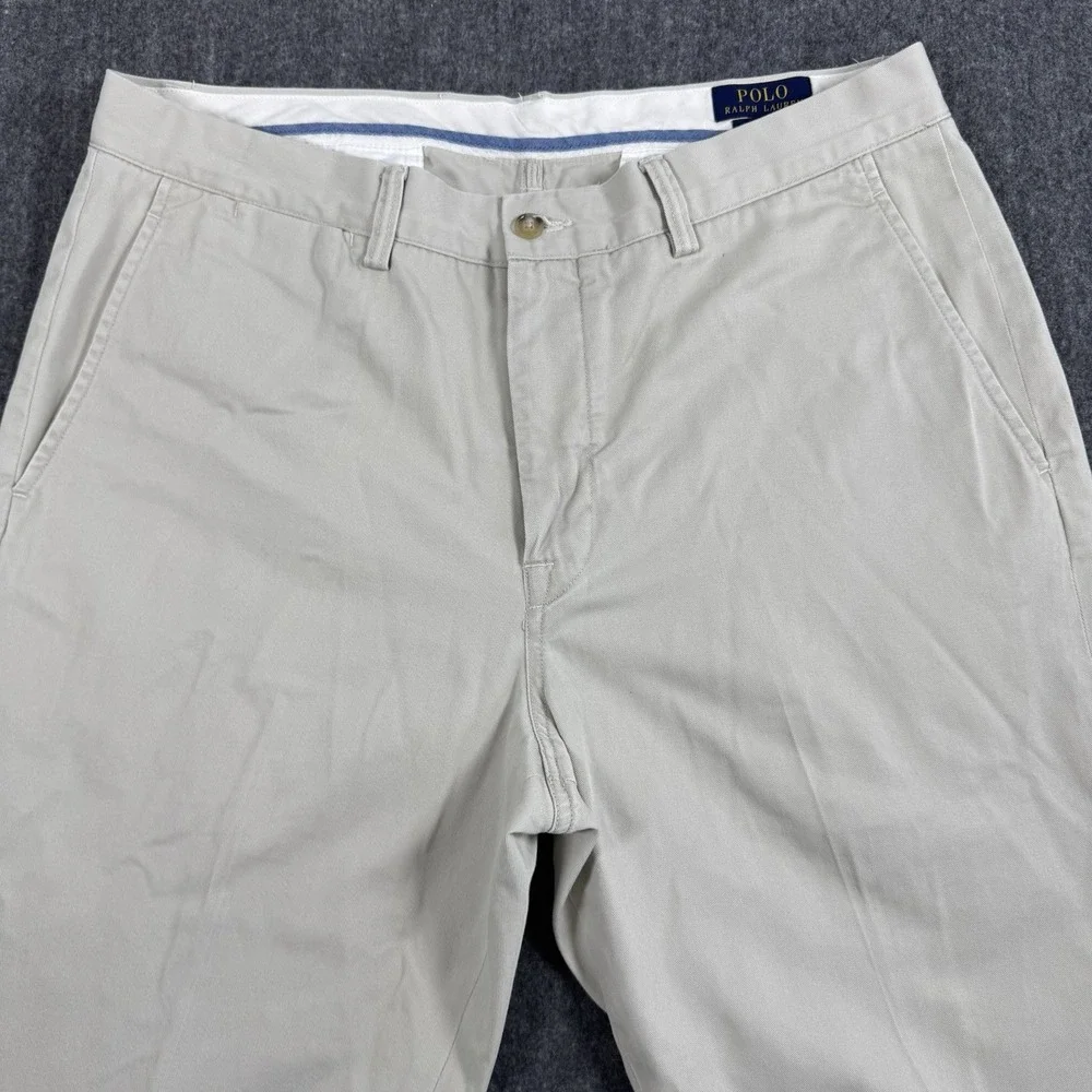 Polo Ralph Lauren Men's Chino Pants 34x30 Classic Fit Khaki 100% Cotton